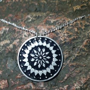 Master Key pendant. Silver with Shungite