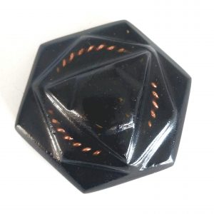 Personal Shielding Geode Shungite..Tourmaline..Amber+Galactic Tensor 100mm