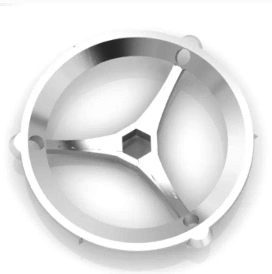 Galactic Protection Tri Hex pendant 55mm Silver - Image 4